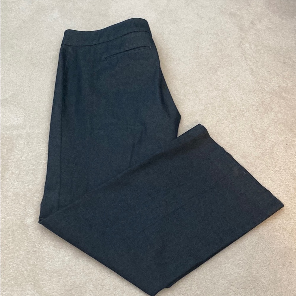 Deep navy pants with a comfortable stretch